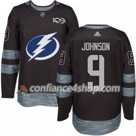 Adidas Maillot de Hockey Tampa Bay Lightning Tyler Johnson 9 1917-2017 100th Anniversary Noir Authentic - Homme